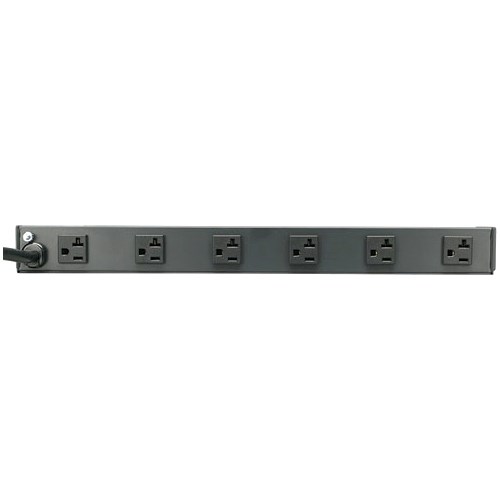 Eaton Tripp Lite Series 1U Rack-Mount Power Strip, 120V, 20A, 5-20P, 12 Outlets (6 Front-Facing, 6-Rear-Facing) 15 ft. (4.57 m) Cord