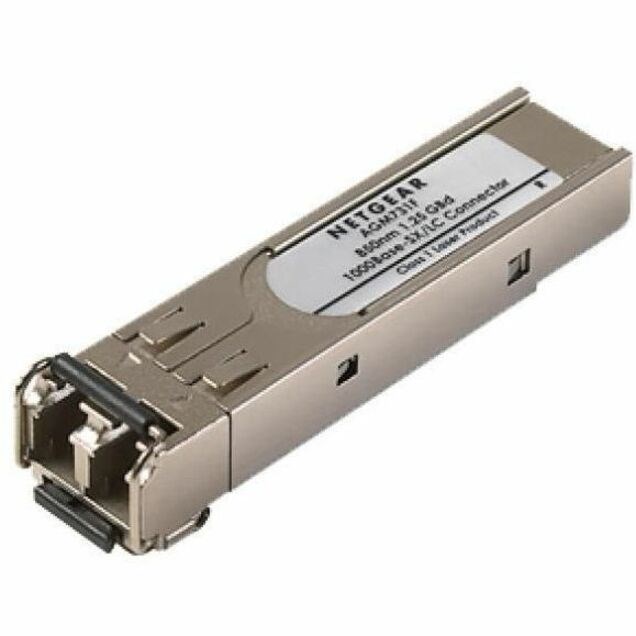 SFP-Transceiver 1000BASE-SX MULTIMODE LC GBIC Gigabit-Ethernet-"Short-Reach"-Glasfaser-Konnektivität, LC-Duplex-Anschluss. Kompatibel zu einer Vielzahl NETGEAR Smart und Managed Switches plus JGS524F, XCM8824F, XCM888F