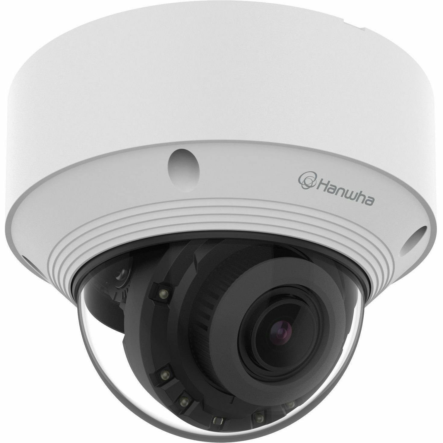 Hanwha QNV-C9083R 8 Megapixel 4K Network Camera - Color - Dome - White