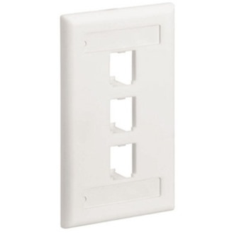 PANDUIT 3 Socket Mini-Com Classic Faceplate