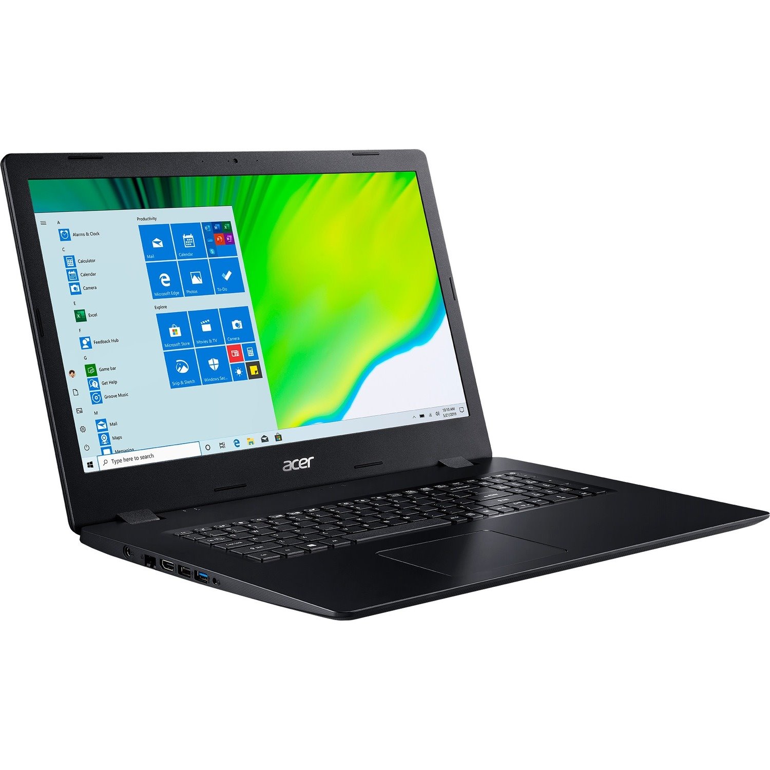 Acer Aspire 3 A317-52 A317-52-310A 17.3" Notebook - HD+ - Intel Core i3 10th Gen i3-1005G1 - 8 GB - 1 TB HDD - English Keyboard - Shale Black