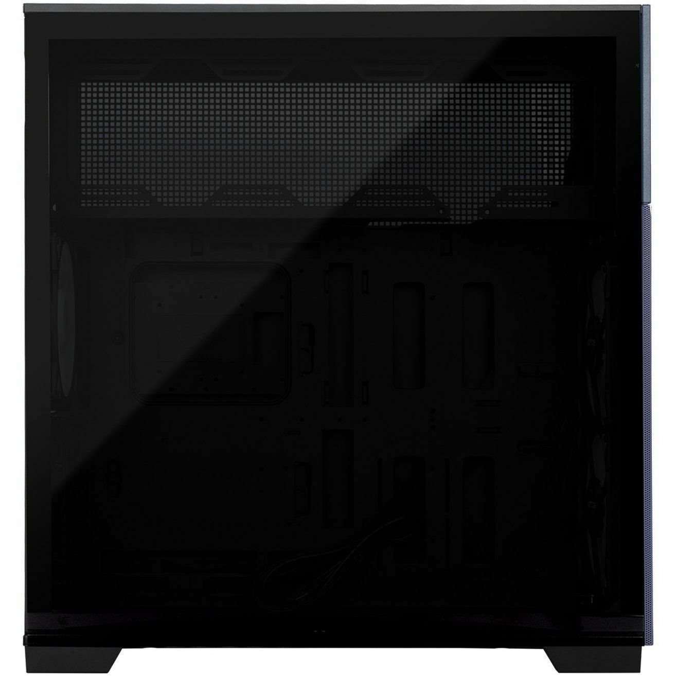 In Win IW-CS-F5BLK-3AN140 Computer Case - EATX, ATX Motherboard Supported - Full-tower - SECC, Tempered Glass, Wood - Black