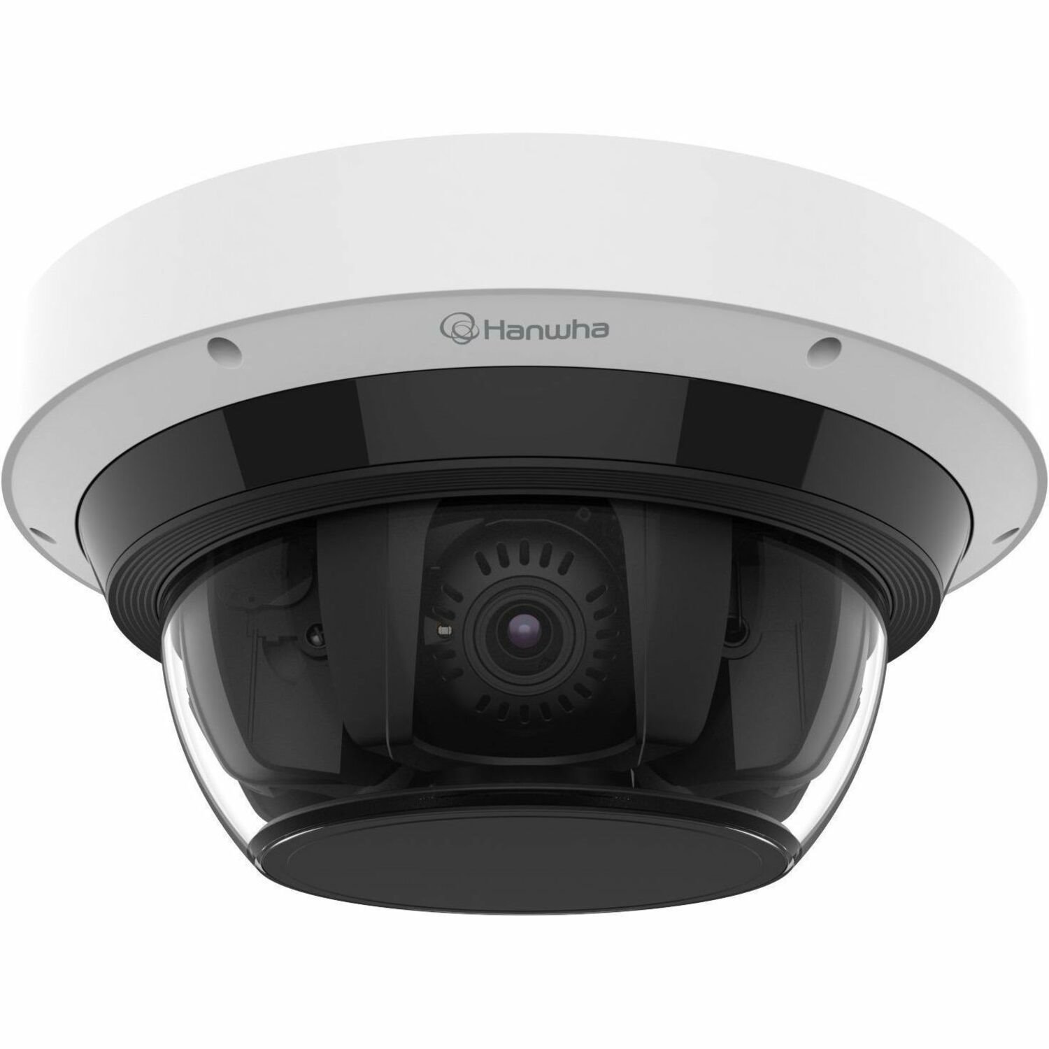 Hanwha PNM-C32083RQZ 8 Megapixel 4K Network Camera - Color - Dome - White - TAA Compliant