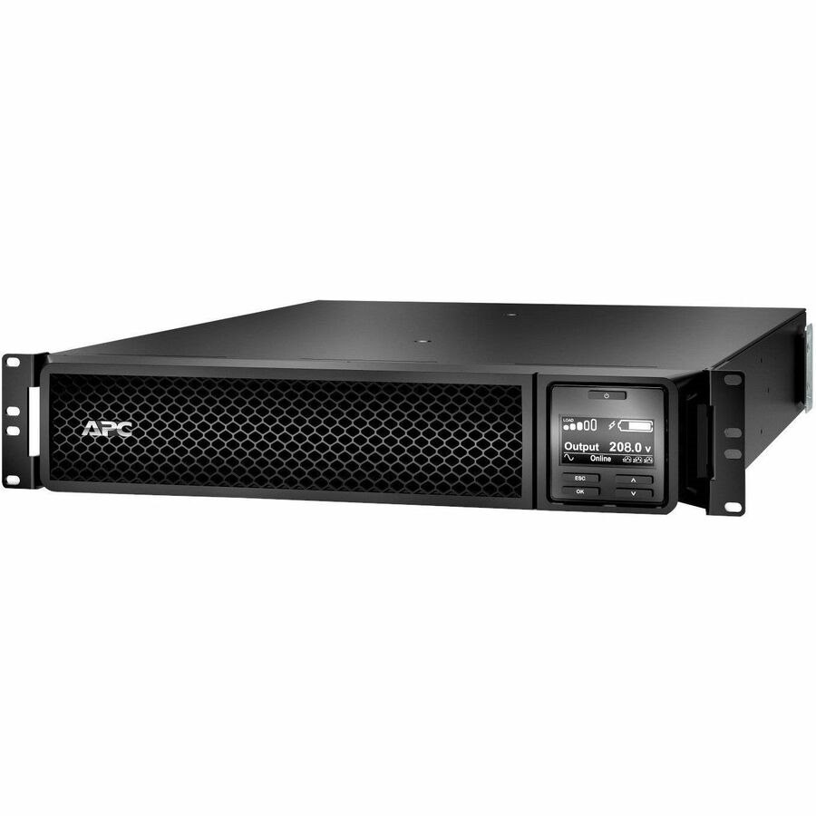 APC Smart-UPS On-Line, 3kVA, Rackmount 2U, 208V, 2x L6-20R+1x L6-30R NEMA outlets, SmartSlot, Extended runtime, W/ rail kit [TAA]