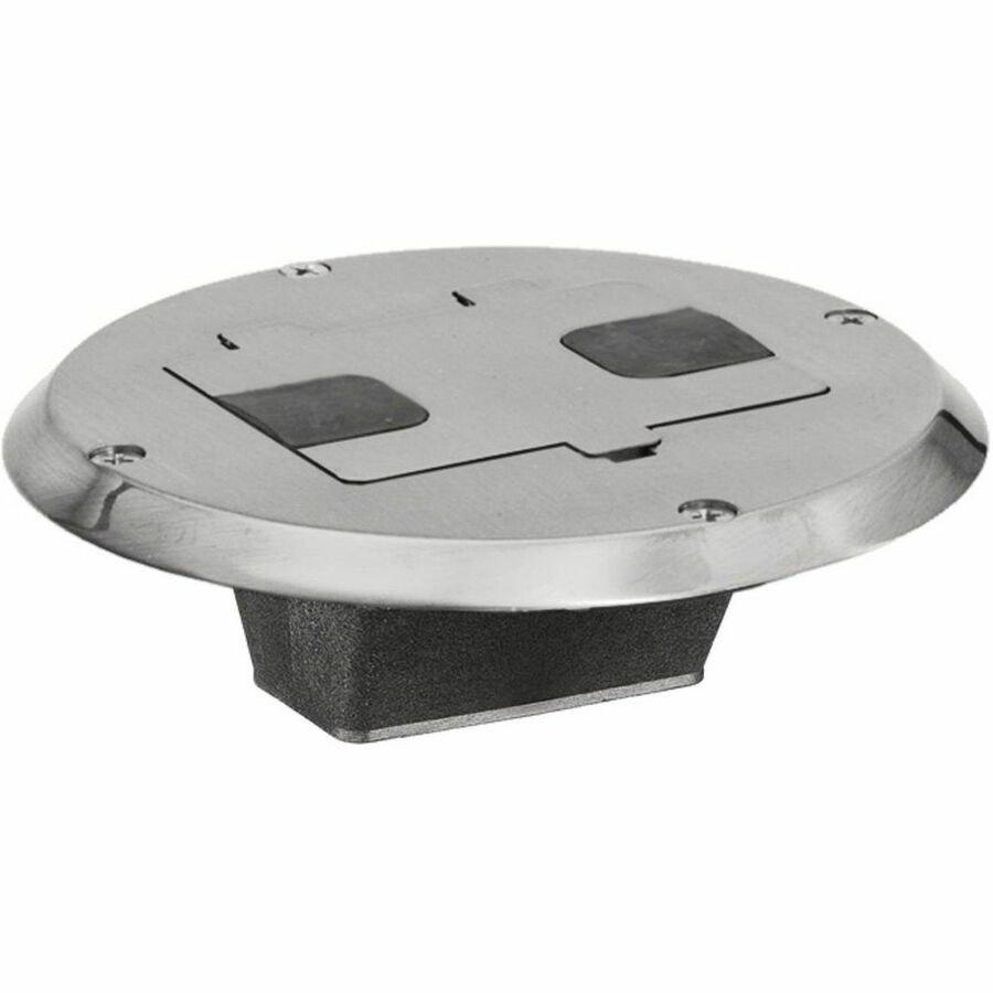 Bryant TradeSelect, Floor Box with Flange and Door, Nickel Plated