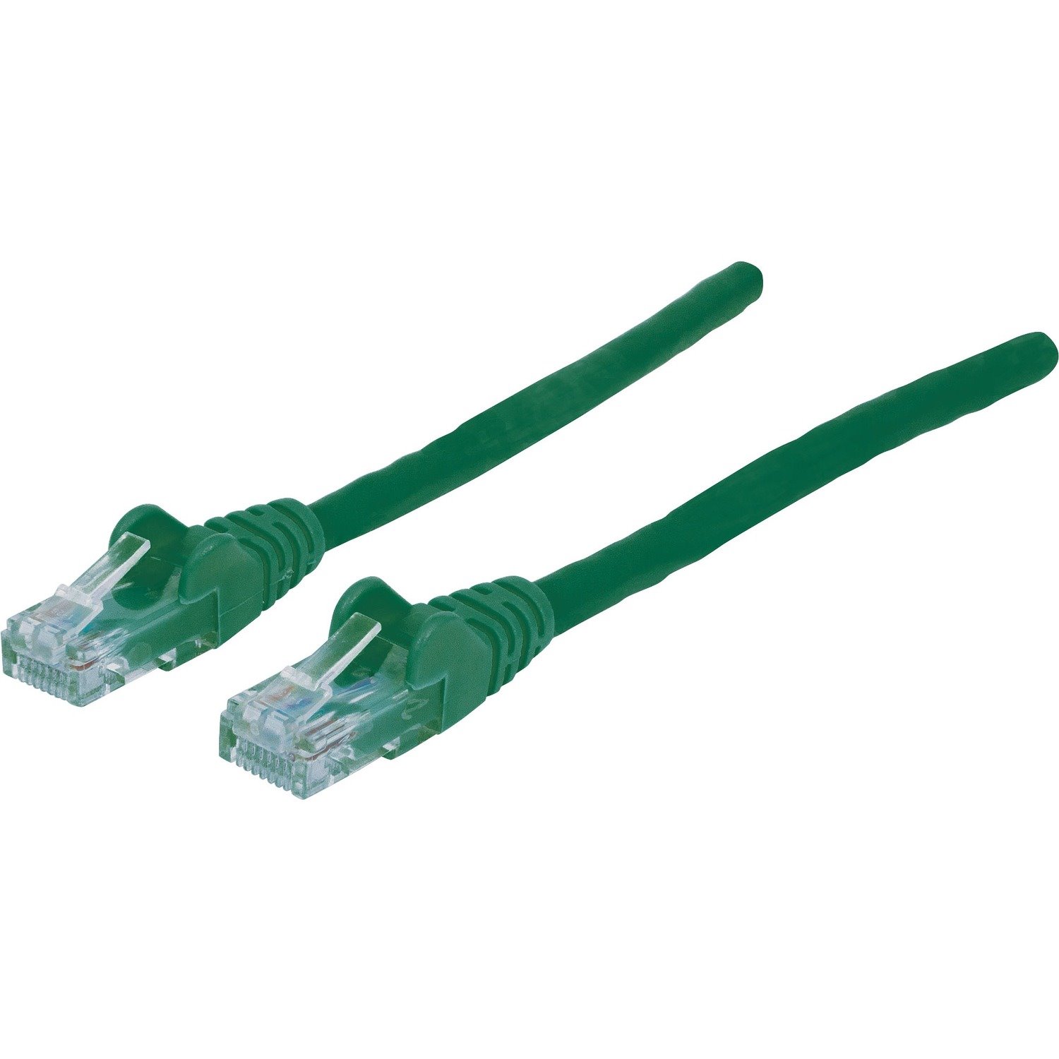 Intellinet Network Patch Cable, Cat6, 0.5m, Green, CCA, U/UTP, PVC, RJ45, Gold Plated Contacts, Snagless, Booted, Lifetime Warranty, Polybag
