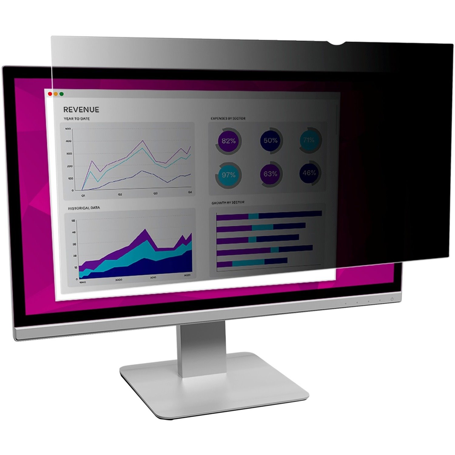 3M&trade; High Clarity Privacy Filter for 23in Monitor, 16:9, HC230W9B