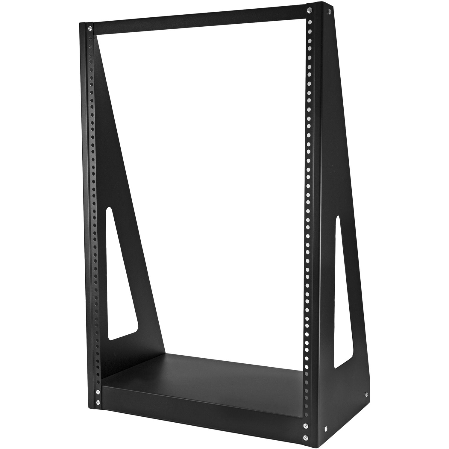 StarTech.com 2-Post 16U Heavy-Duty Desktop Server Rack, Small Open Frame 19in Network Rack for Home/Office IT Equipment, TAA Compliant