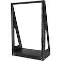 StarTech.com 2-Post 16U Heavy-Duty Desktop Server Rack, Small Open Frame 19in Network Rack for Home/Office IT Equipment, TAA Compliant