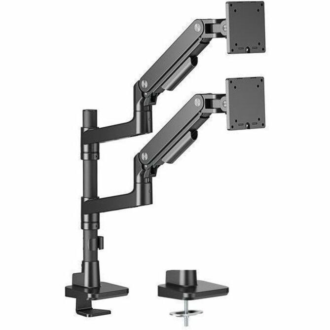 Amer HYDRA Elite HYDRA2HDGB Mounting Arm for Monitor, Display, Curved Screen Display - Black - Landscape/Portrait