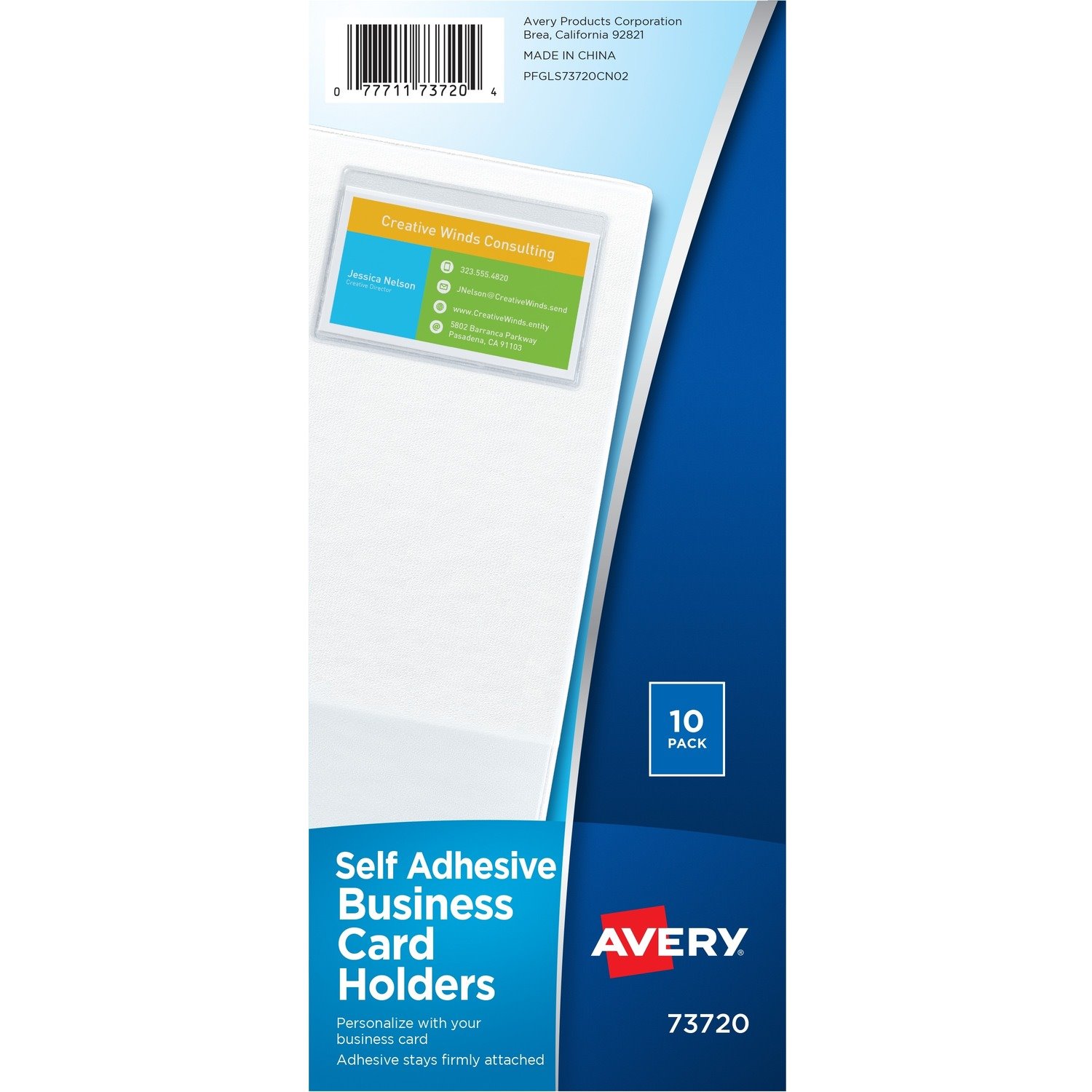 Avery&reg; Self-Adhesive Business Card Holders