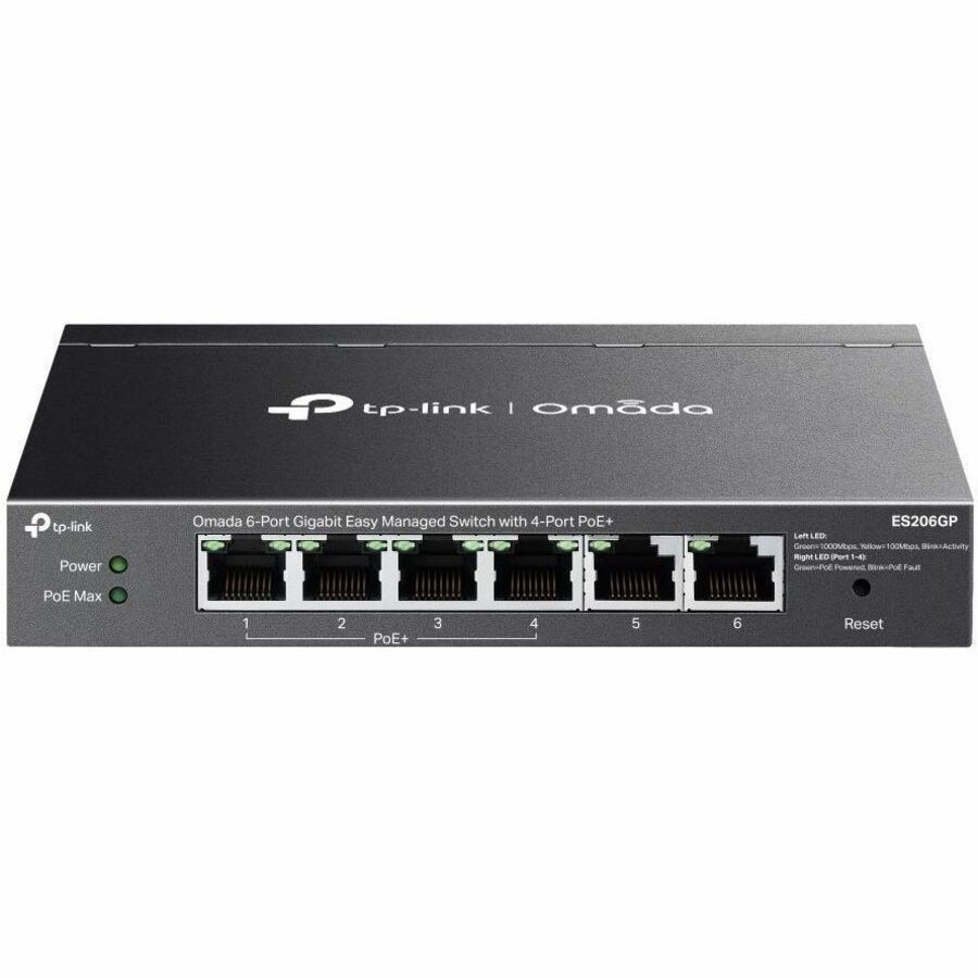 TP-LINK OMADA 6-PORT EASY MANAGED GIGABIT DESKTOP SWITCH, POE+(4), GbE(6), 65W, 5YR