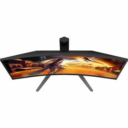 AOC CQ27G4 27" Class WQHD Curved Screen Gaming LCD Monitor - Black, Red