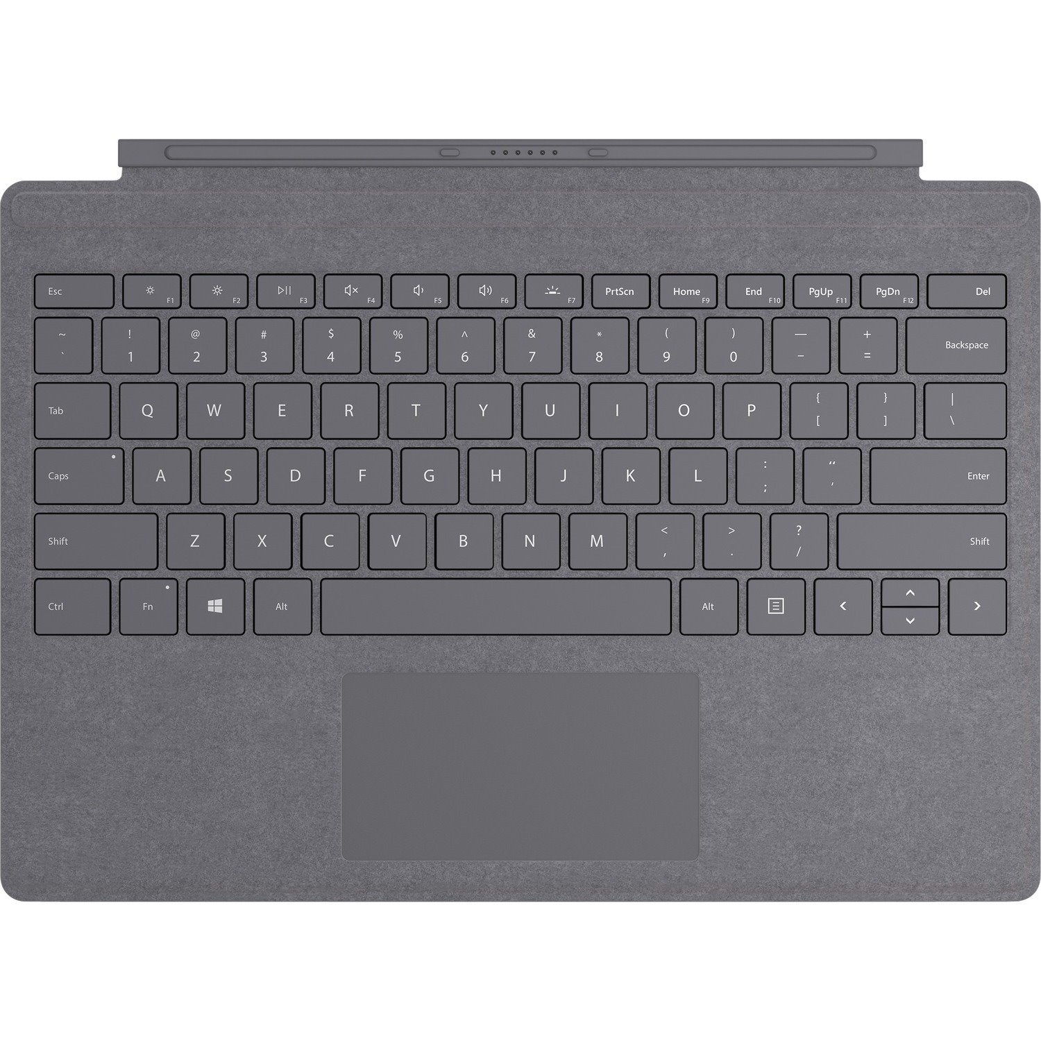 Microsoft Signature Keyboard/Cover Case Microsoft Surface Pro 6, Surface Pro 7 Tablet - Charcoal