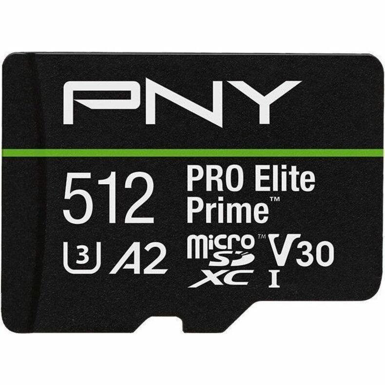 PNY PRO Elite Prime 512 GB Class 10/UHS-I (U3) V30 microSDXC - 1