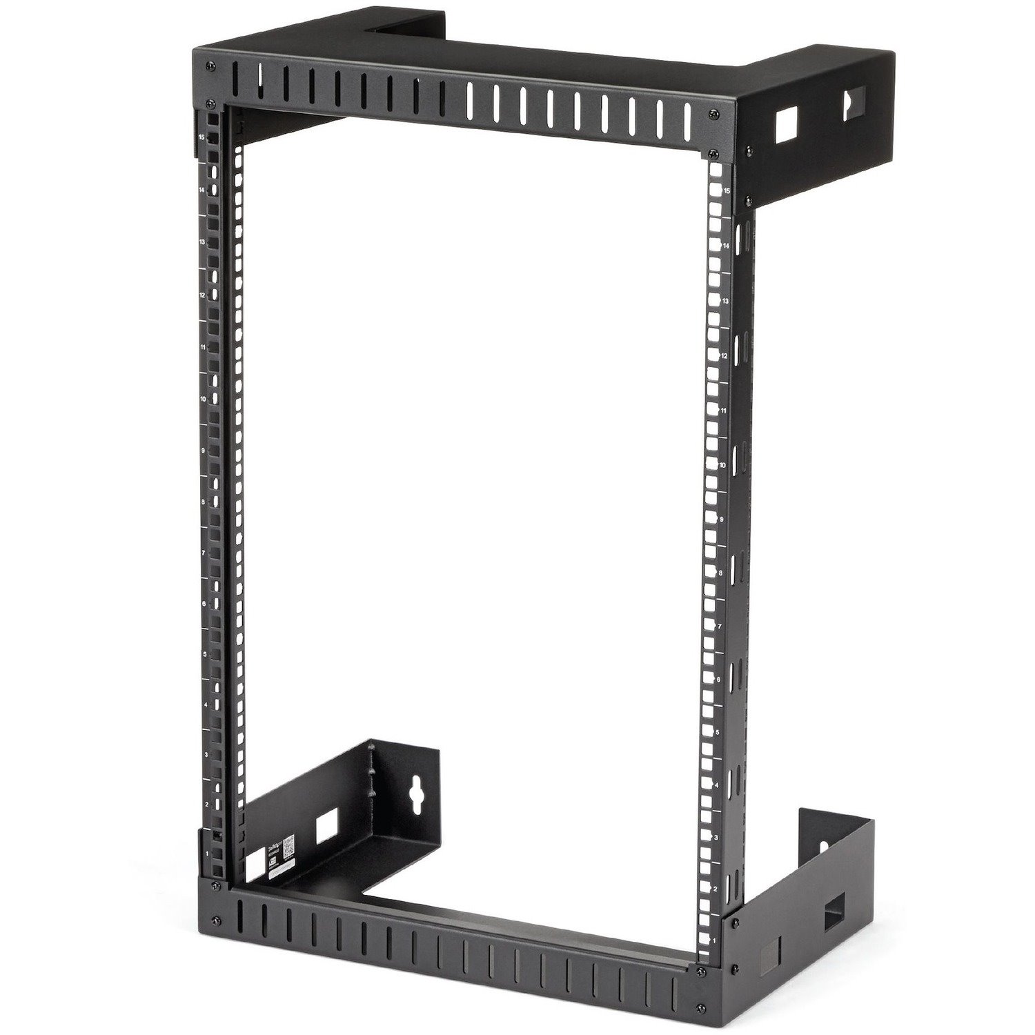 StarTech.com 2-Post 15U Heavy-Duty Wall-Mount Network Rack, 19" Open Frame Server Rack for Computer Equipment, Wall Mount Data Rack~