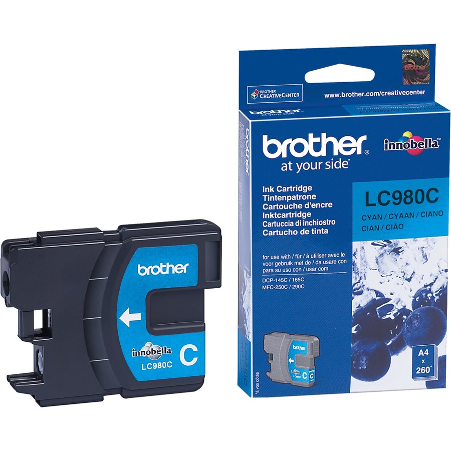 Brother LC-980C Original Inkjet Ink Cartridge - Cyan - 1 Pack