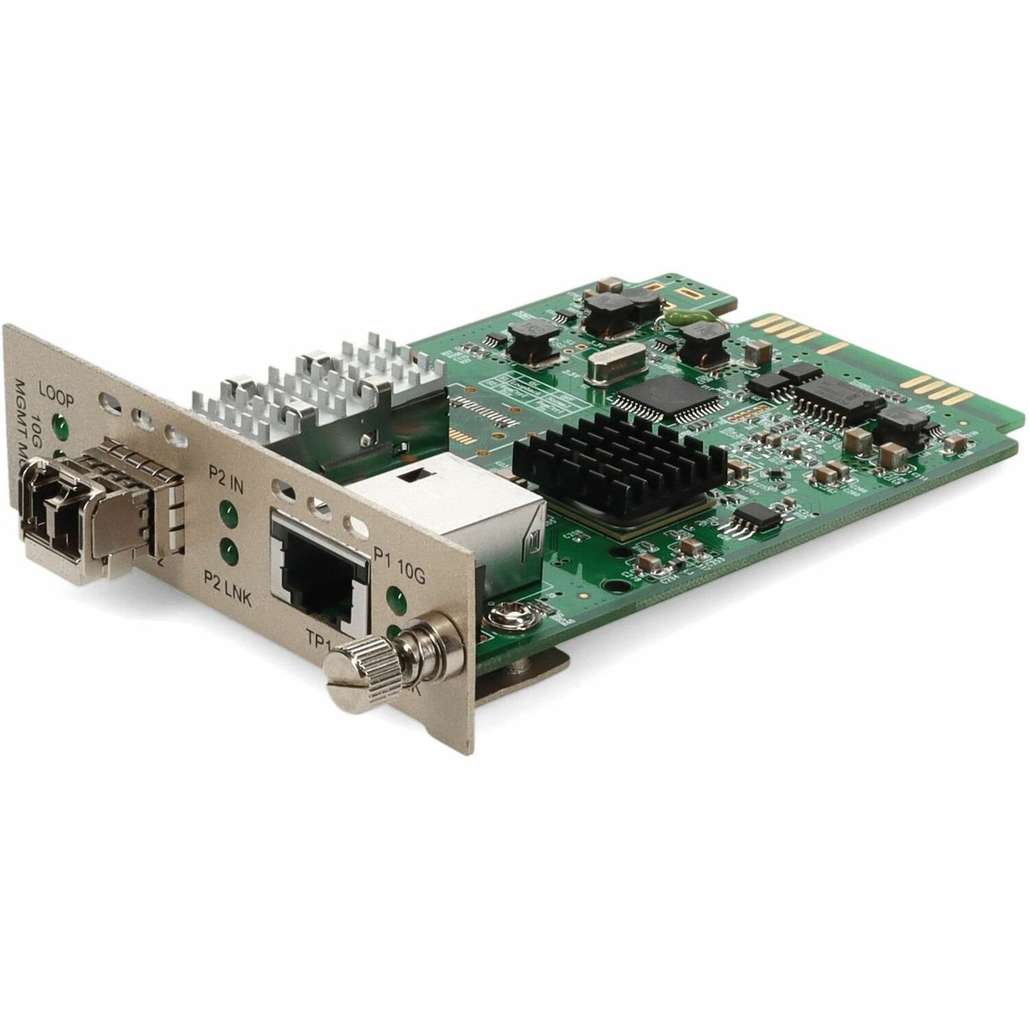 AddOn 10GBase-T RJ-45 to 10GBase-SR(LC) 850nm 300m Standalone Media Converter Card Kit