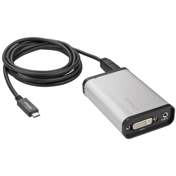 StarTech.com DVI to USB C Video Capture Device, USB Capture Card, Windows and Mac, DirectShow Compatible, 1080p 60fps, TAA