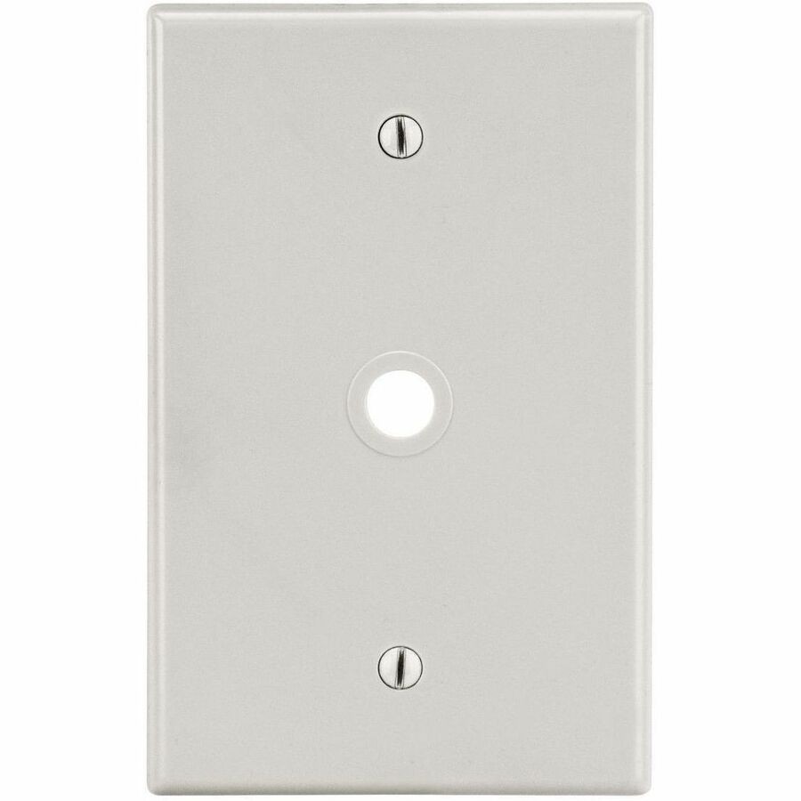 Hubbell Wallplate, 1-G, .406 Opng, Box MT, La