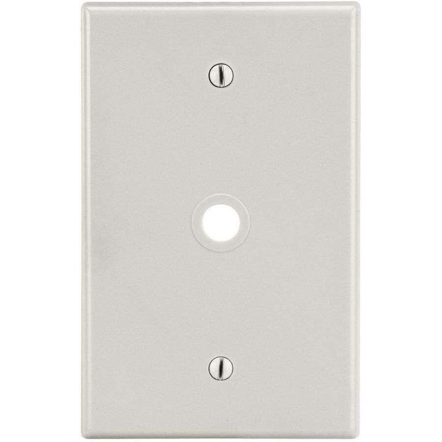 Bryant Wallplate, 1-Gang, .406" Opening, Box Mount, Light Almond