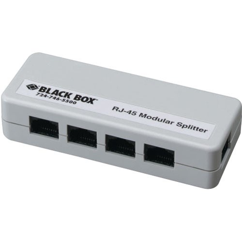 Black Box RJ-45 Modular Splitter, 5-Position, 8 x 8, Unshielded, A Pinning