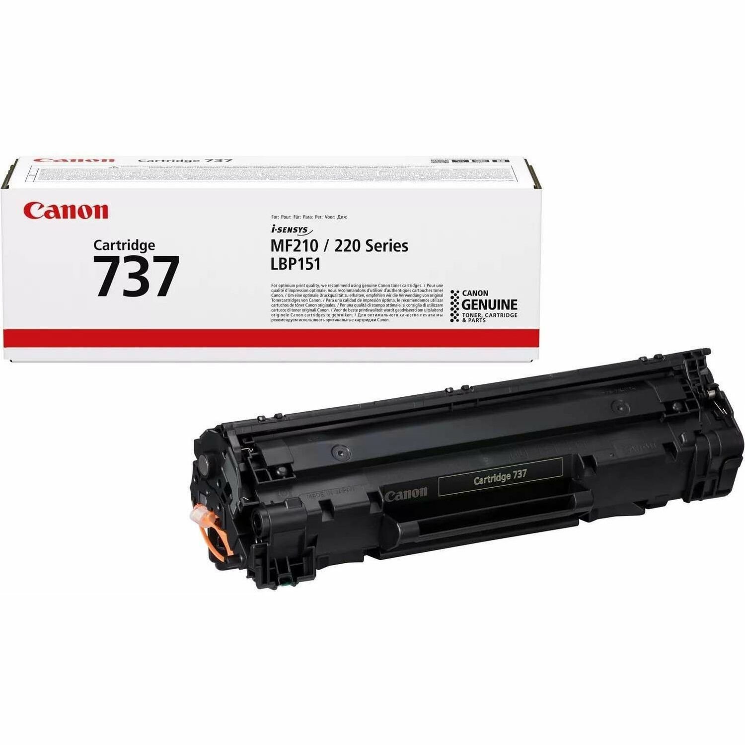 Canon 737 Original Standard Yield Laser Toner Cartridge - Black - 1 Pack