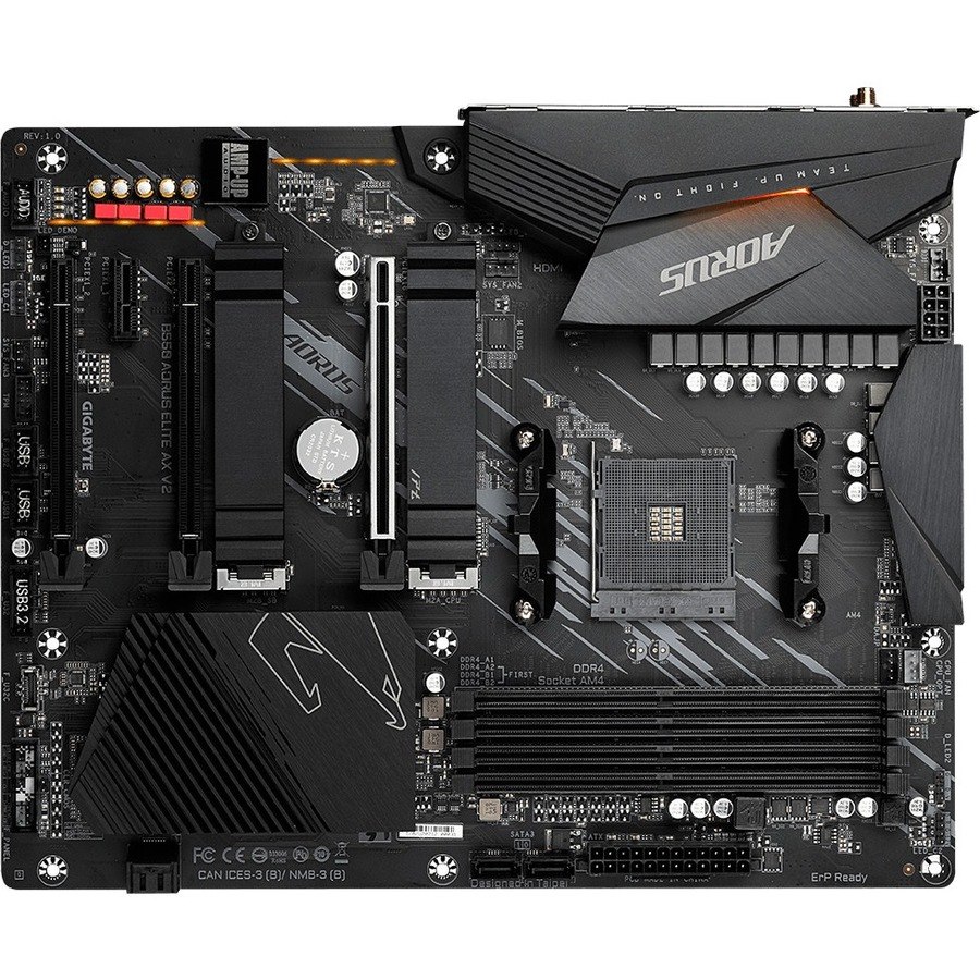 Aorus Ultra Durable B550 AORUS ELITE AX V2 Desktop Motherboard - AMD B550 Chipset - Socket AM4 - ATX