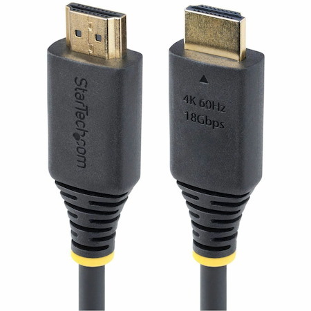 StarTech.com 1ft (30cm) High Speed HDMI Cable, 4K 60Hz/1440p 144Hz, 18Gbps, UHD HDMI 2.0 Cord, TPE Jacket