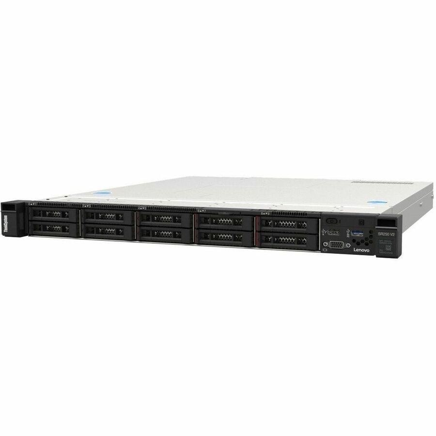 Lenovo ThinkSystem SR250 V3 7DCLA01ZNA 1U Rack Server - 1 x Intel Xeon E-2434 3.40 GHz - 16 GB RAM - Serial ATA Controller