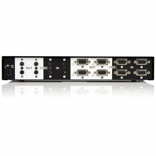 StarTech.com 4x4 VGA Video Matrix Switch Splitter with Audio