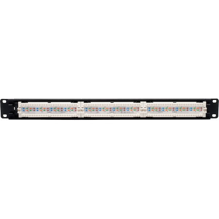 Eaton Tripp Lite Series 24-Port 1U Rack-Mount Cat6/Cat5 110 Patch Panel, 568B, RJ45 Ethernet, TAA
