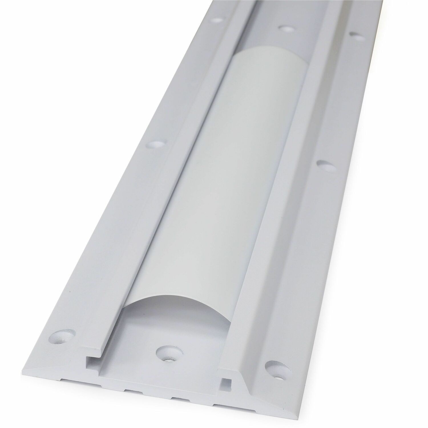 Ergotron Wall Mount Track for Workstation, Mounting Arm, Mounting Bracket, Scanner Shelf, CPU Holder, Wall Mount - Bright White