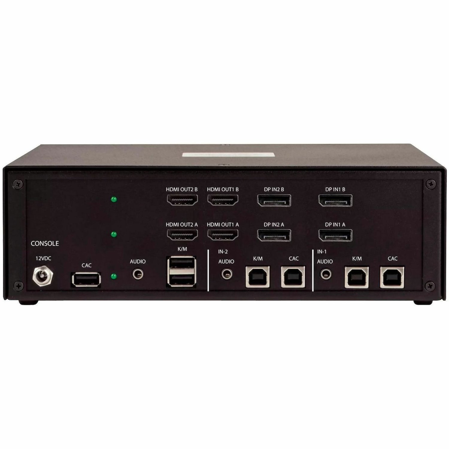 StarTech.com Secure 2-Port Quad-Monitor KVM Switch, 2x DP In to 4x HDMI Out, 4K 30Hz, NIAP 4.0, Metal Housing, CAC, Made in the USA