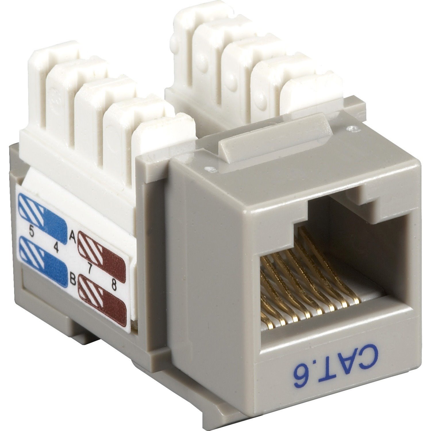 Black Box CAT6 Value Line Keystone Jack, Gray