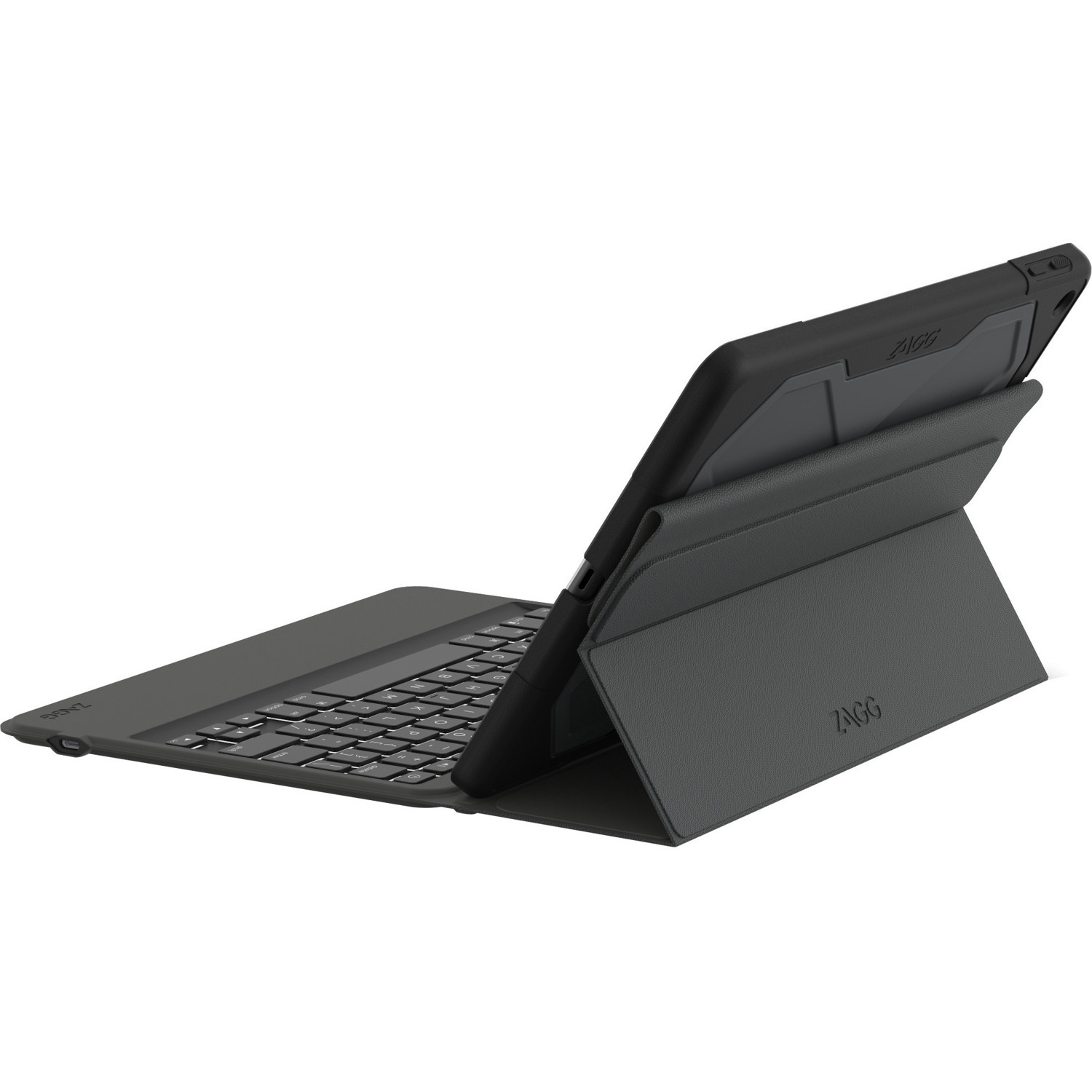 ZAGG Rugged Messenger Keyboard/Cover Case for 24.6 cm (9.7") Apple iPad (5th Generation) Tablet - Black