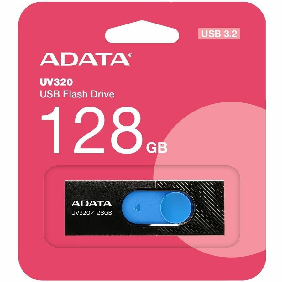 Adata UV320 128 GB USB 3.2 (Gen 1) USB Geheugenstick - Blauw, Zwart