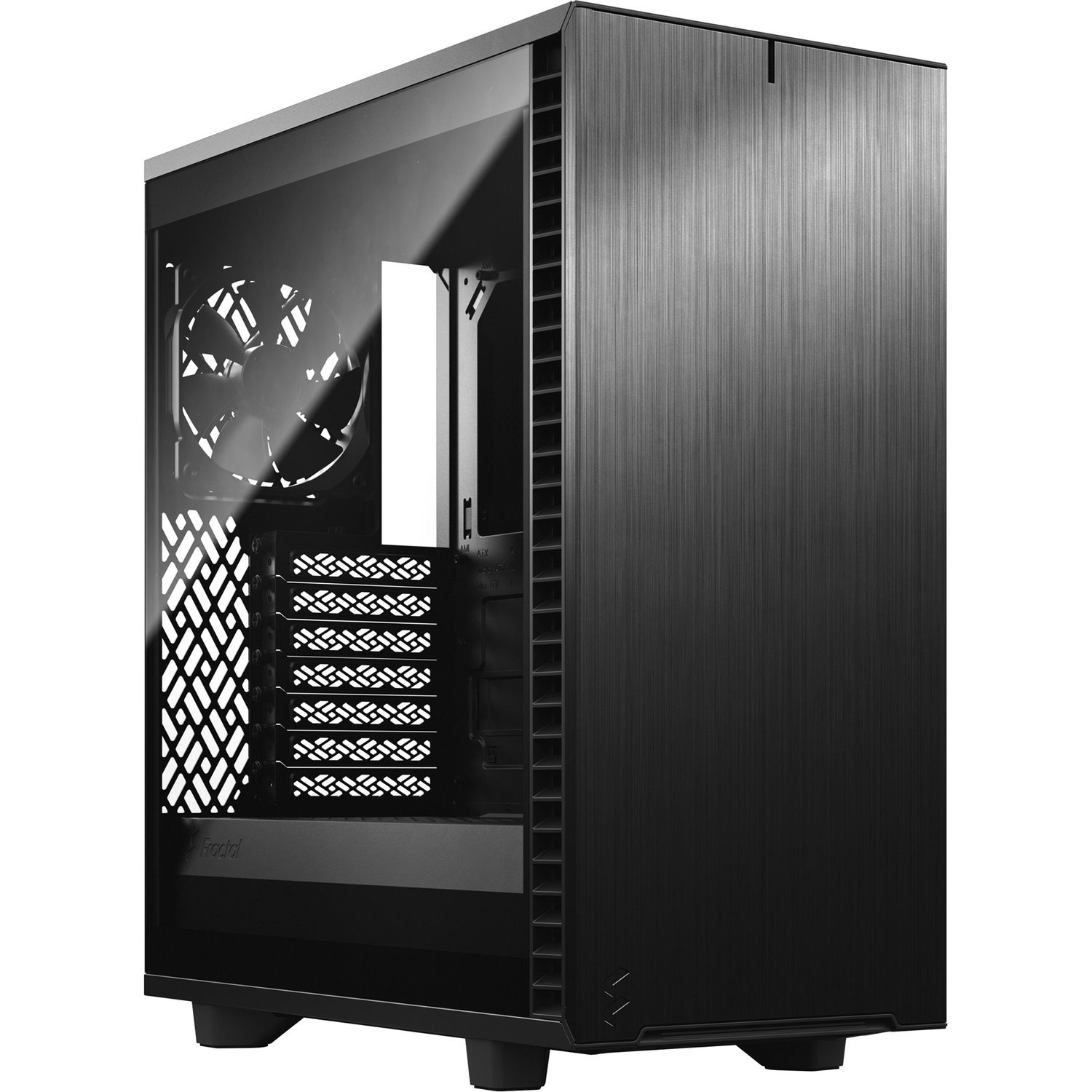 Fractal Design Define 7 Computer Case - ATX Motherboard Supported - Mid-tower - Brushed Aluminium - Black