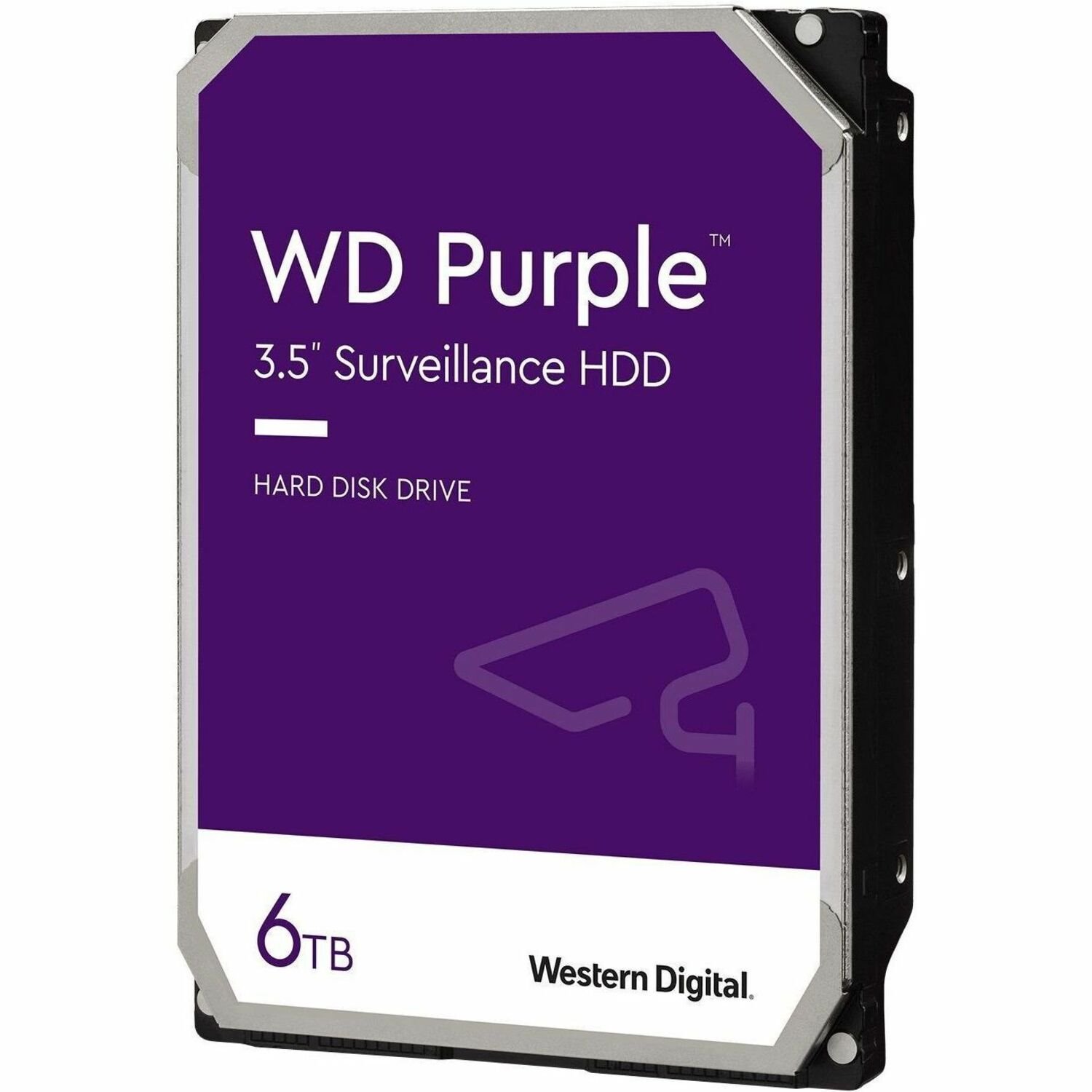 WD Purple WD64PURZ 6 TB Hard Drive - 3.5" Internal - SATA - Purple