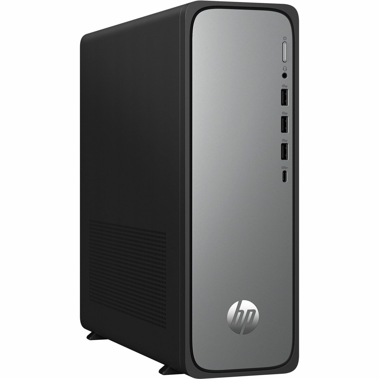 HP OmniDesk s03-0000i S03-0010 Desktop Computer - Intel 300 - 8 GB - 256 GB SSD - Tower - Meteor Silver, Jack Black