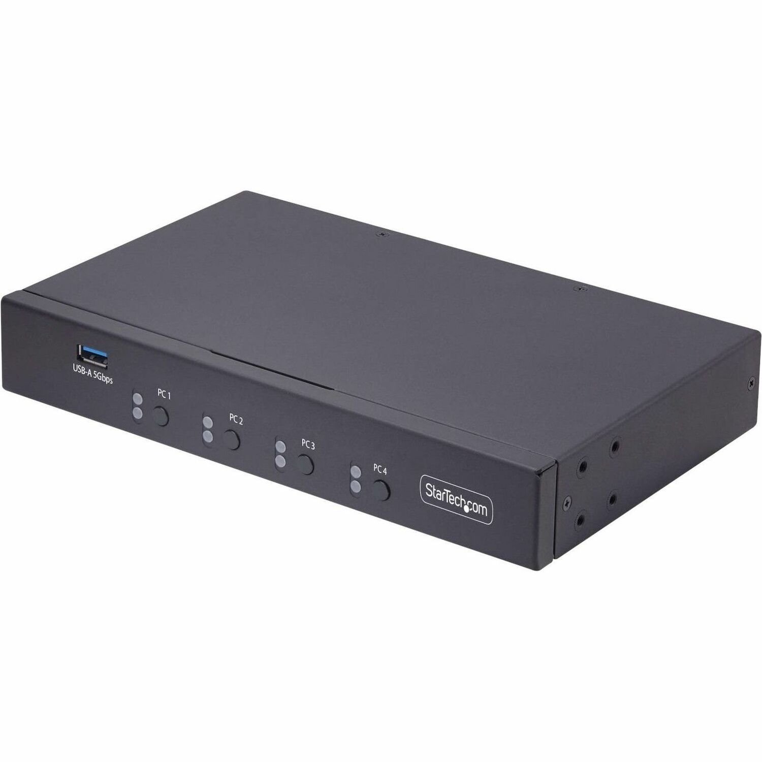 StarTech.com 4-Port KM Switch w/ Mouse Switching, USB 3.0 Keyboard/Mouse Switcher for 4 Computers, 3.5mm and USB Audio, TAA Compliant