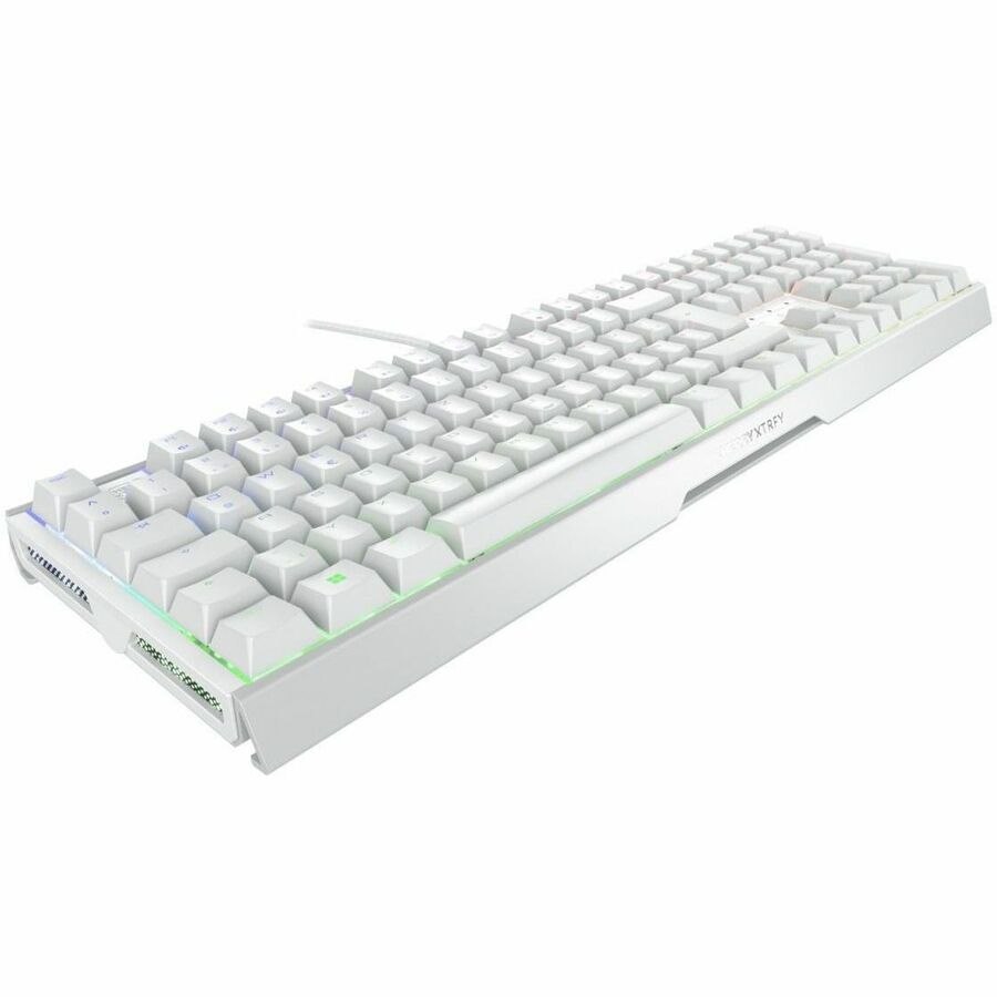 CHERRY XTRFY MX 3.1 Gaming Keyboard - Cable Connectivity - USB Type A Interface - RGB LED - English (UK) - White