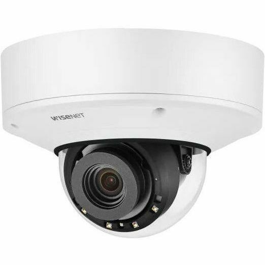 Wisenet PNV-A6081R 2 Megapixel Outdoor Full HD Network Camera - Color - Dome - White - TAA Compliant