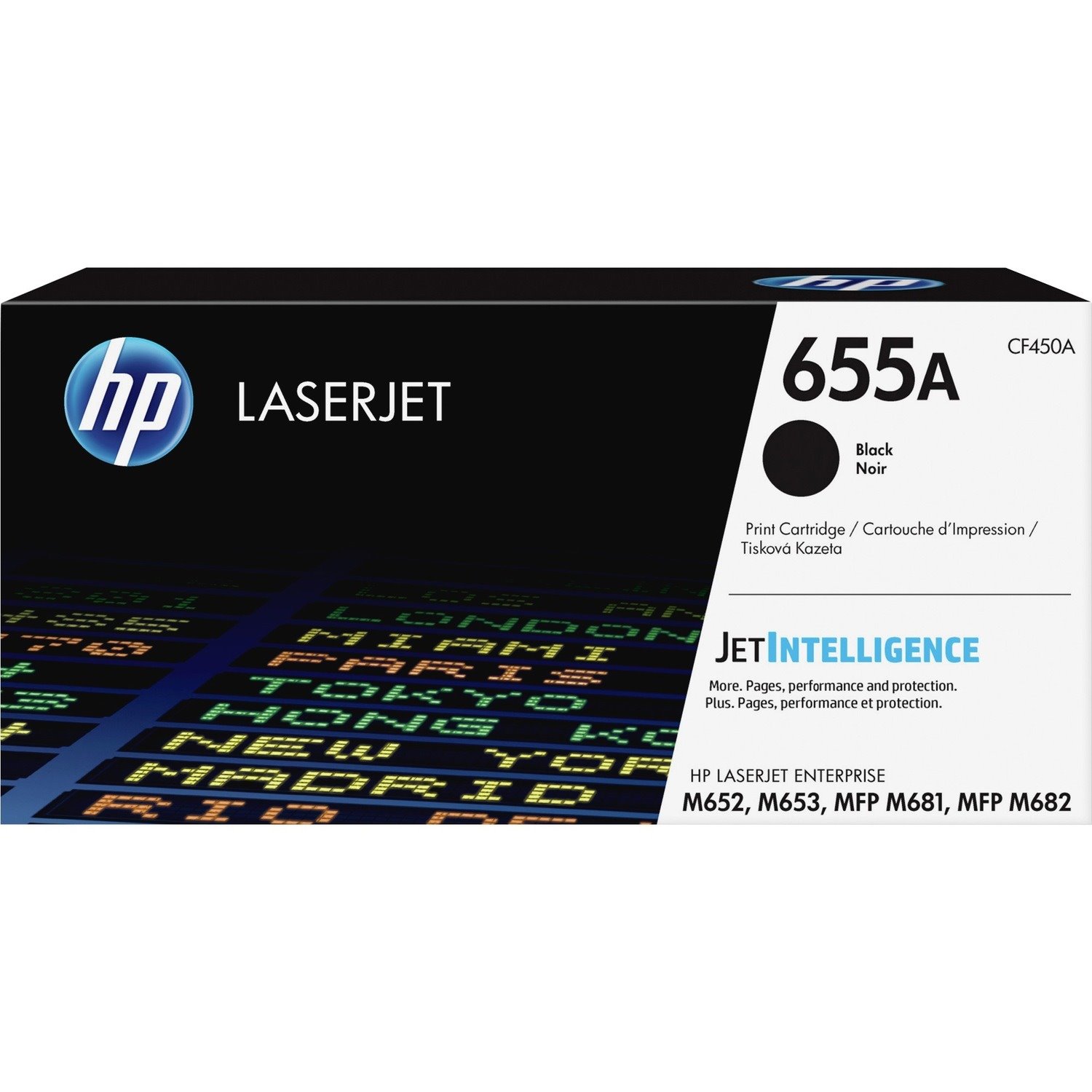 HP 655A Original Laser Toner Cartridge - Black - 1 Pack