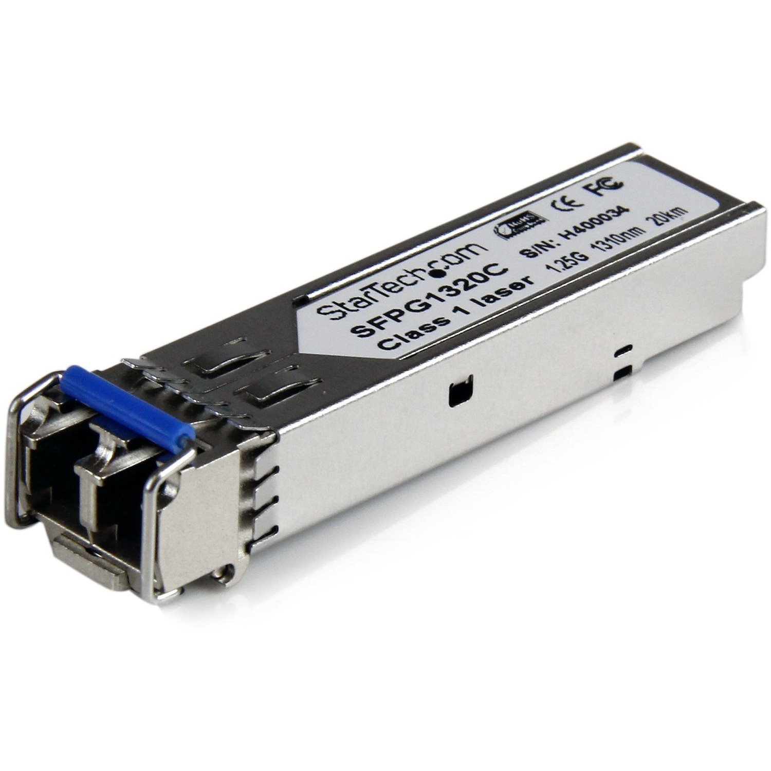 StarTech.com 1.25 Gbps Gigabit 1310nm GBIC SM LC Fiber SFP Transceiver w/ DDM - 20km