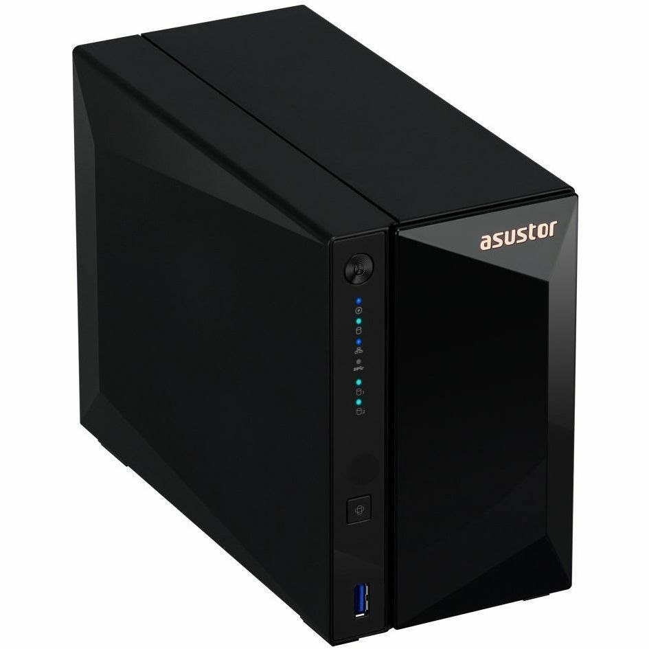 Asustor 2-Bay Nas(No Disk),Realtek RTD1619B 1.7GHz, 2GB, 2.5G Lan(1), Usb(3), TWR, 3YR