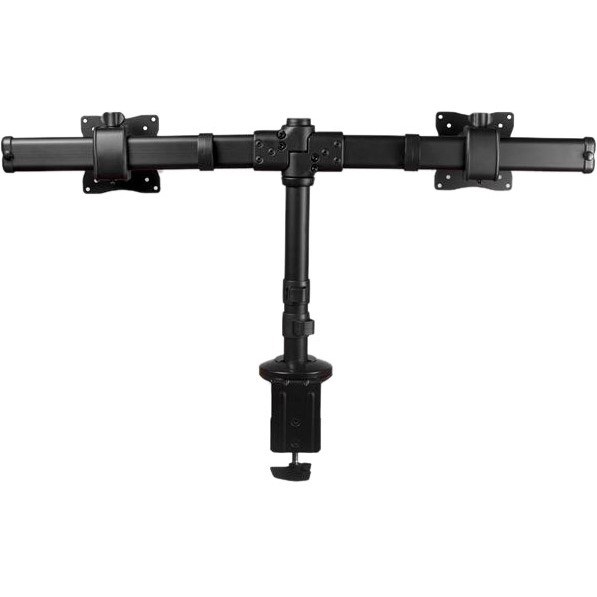 StarTech.com Desk-Mount Dual-Monitor Arm, For up to 27"(17.6lb/8kg) Monitors, Low Profile Design, Clamp/Grommet Mount, Dual Monitor Mount