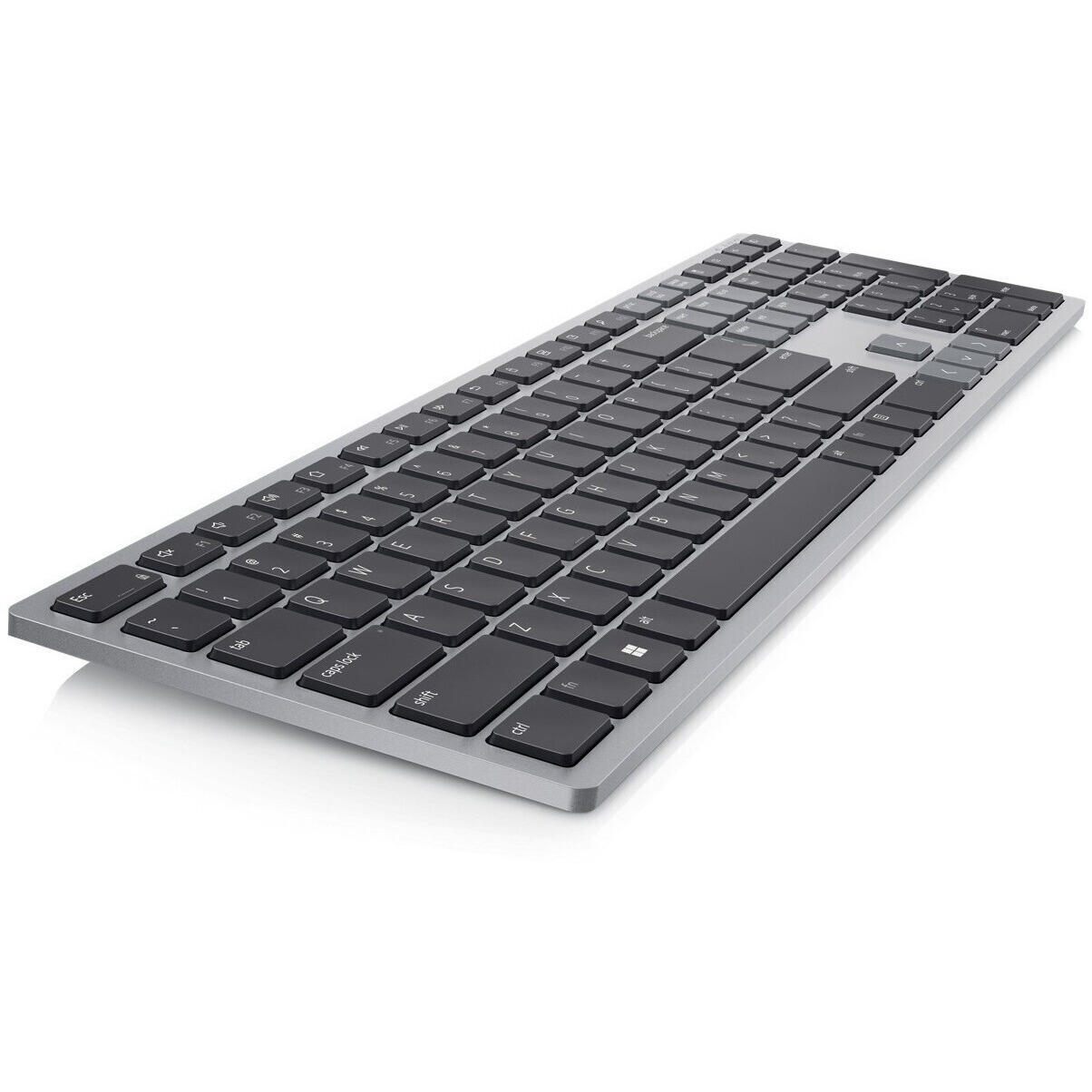Dell KB700 Keyboard - Wireless Connectivity - Nordic, Pan-Nordic - QWERTY Layout - Titanium Grey, Grey
