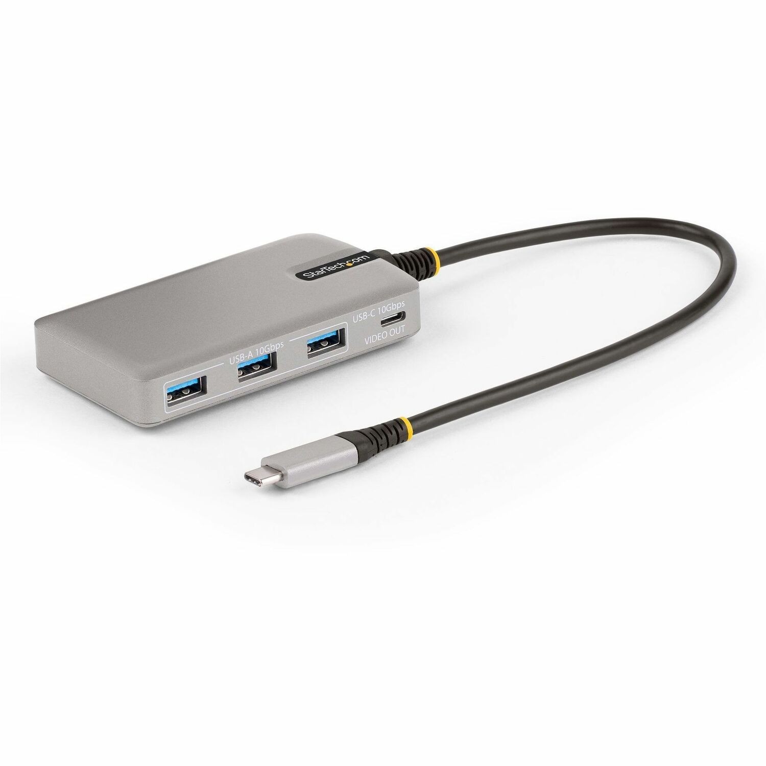 STARTECH.COM 4-PORT USB-C 10GBPS HUB W/USB-C VIDEO OUTPUT, 3X USB-A/1XC, 100W PD, 2 YR