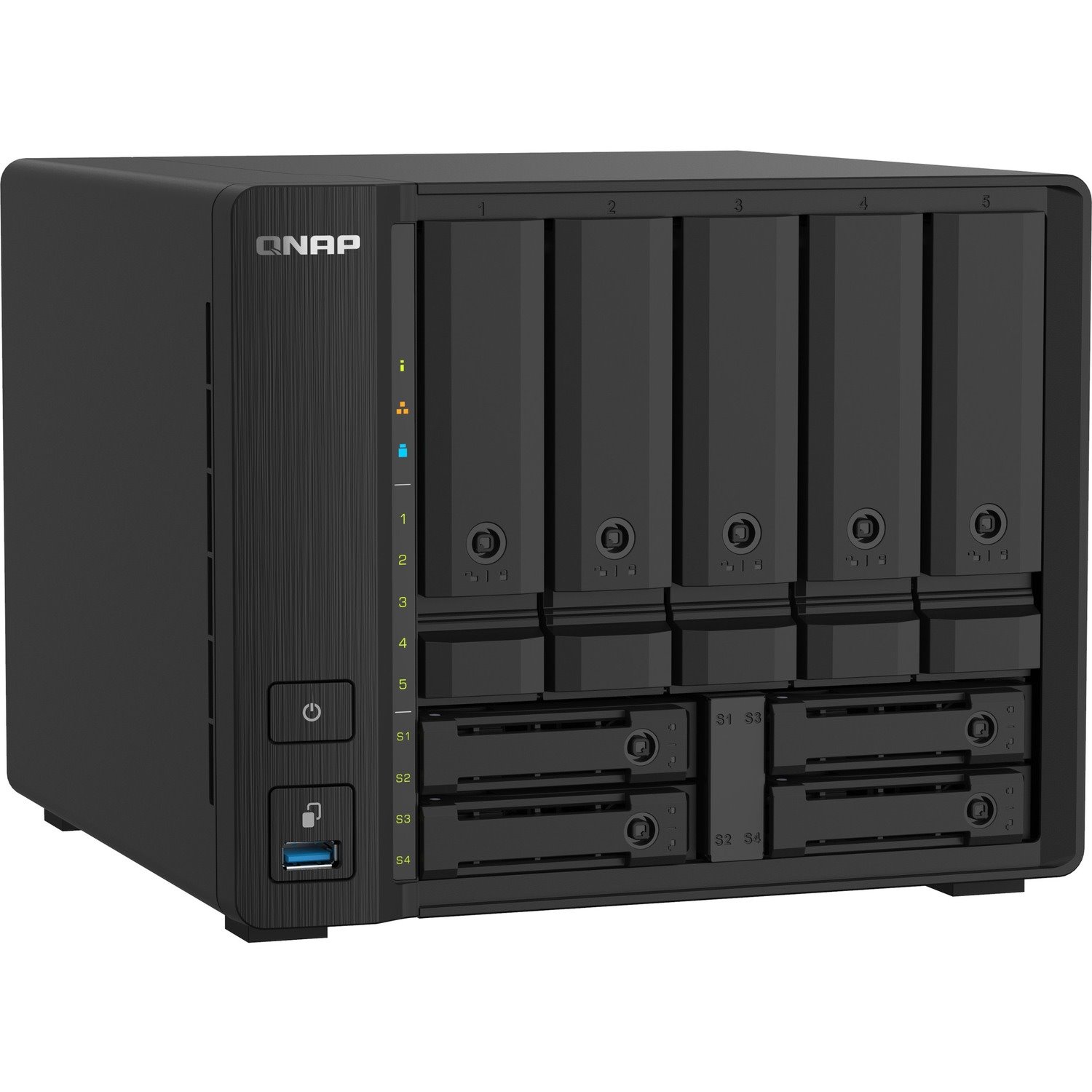 QNAP Compact 9-bay NAS with 10GbE SFP+ and 2.5GbE for Smoother File Applications